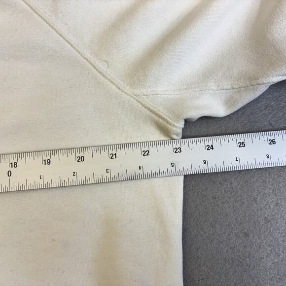 Vtg Levis Hoodie Womens Large Graphic Logo White Sweatshirt Y2K Streetwear Retro - Picture 5 of 8